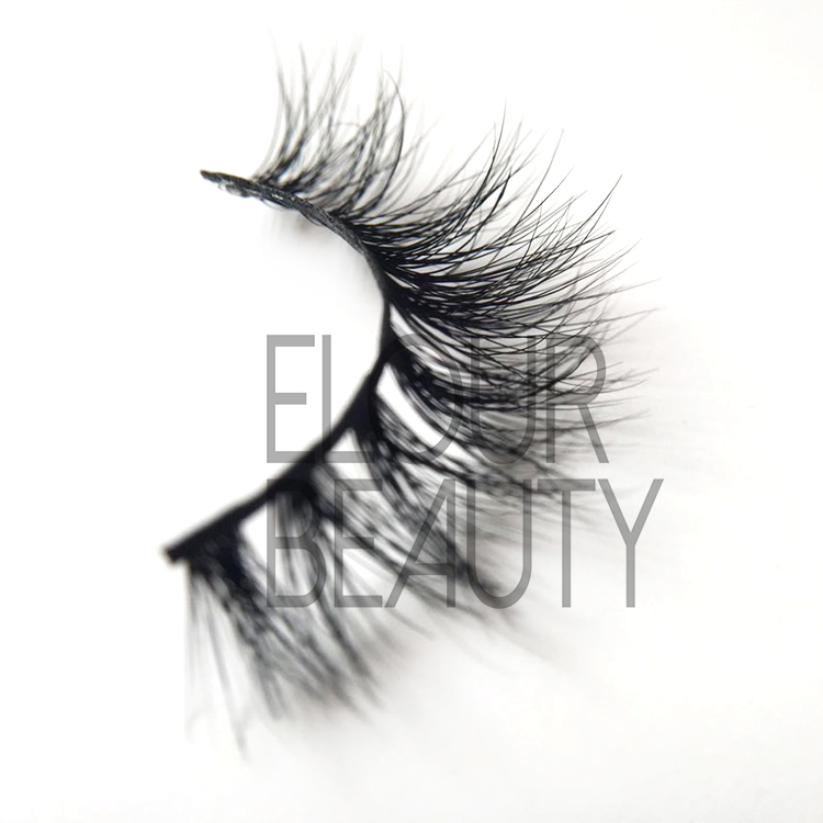 Private label 3D mink strip lashes wholesale China EJ38